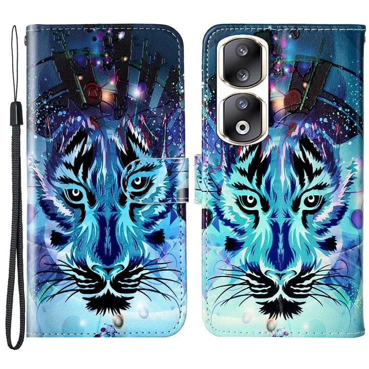 For Honor 90 Pro Phone Case Shockproof Leather Flip Stand Protective Cover