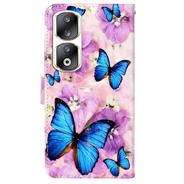 For Honor 90 Pro Phone Case Shockproof Leather Flip Stand Protective Cover
