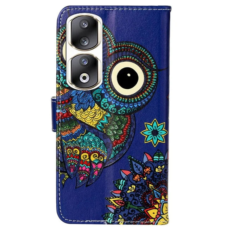 For Honor 90 Pro Phone Case Shockproof Leather Flip Stand Protective Cover