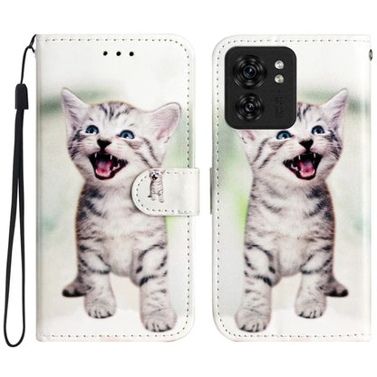 For Motorola Edge 40 5G Case Pattern Printing Folio Stand Phone Cover with Magnetic Clasp
