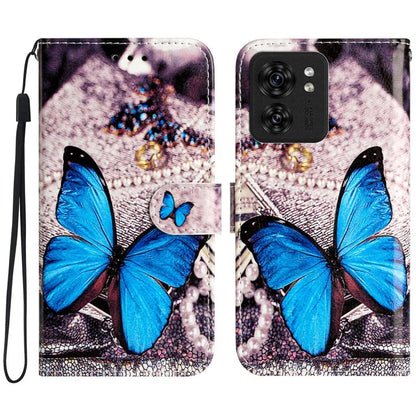For Motorola Edge 40 5G Case Pattern Printing Folio Stand Phone Cover with Magnetic Clasp