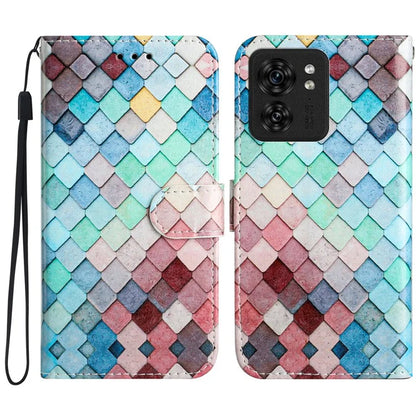 For Motorola Edge 40 5G Case Pattern Printing Folio Stand Phone Cover with Magnetic Clasp