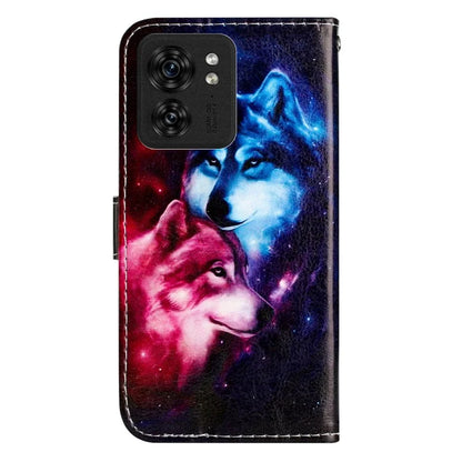 For Motorola Edge 40 5G Case Pattern Printing Folio Stand Phone Cover with Magnetic Clasp
