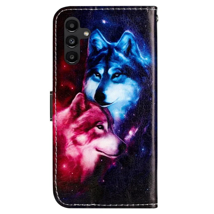 For Samsung Galaxy A05s 4G Case Leather Pattern Printing Folio Phone Stand Cover