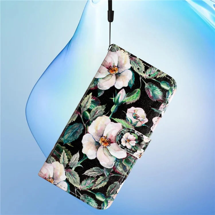 For Samsung Galaxy A05s 4G Case Leather Pattern Printing Folio Phone Stand Cover