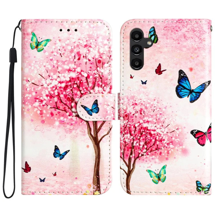 For Samsung Galaxy A05s 4G Case Leather Pattern Printing Folio Phone Stand Cover