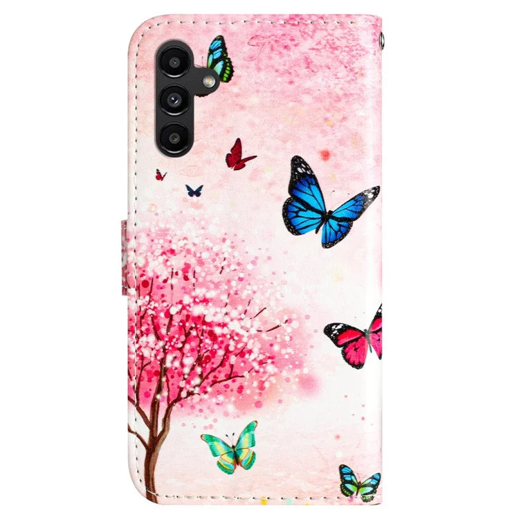 For Samsung Galaxy A05s 4G Case Leather Pattern Printing Folio Phone Stand Cover