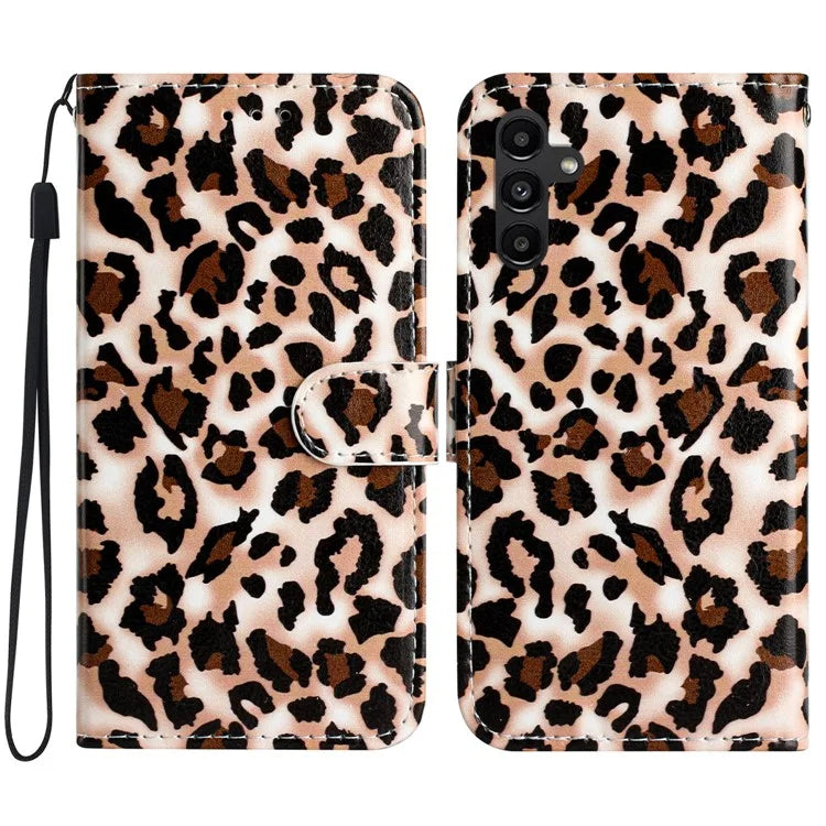 For Samsung Galaxy A05s 4G Case Leather Pattern Printing Folio Phone Stand Cover