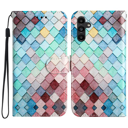 For Samsung Galaxy A05s 4G Case Leather Pattern Printing Folio Phone Stand Cover