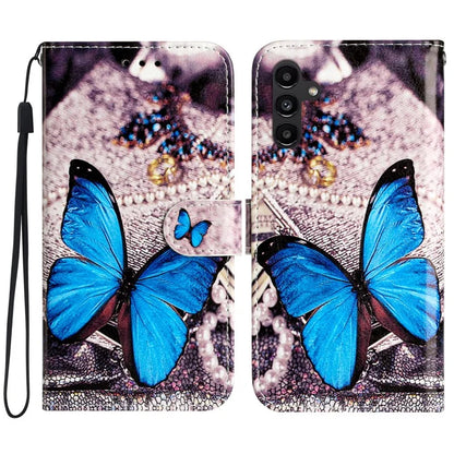 For Samsung Galaxy A05s 4G Case Leather Pattern Printing Folio Phone Stand Cover