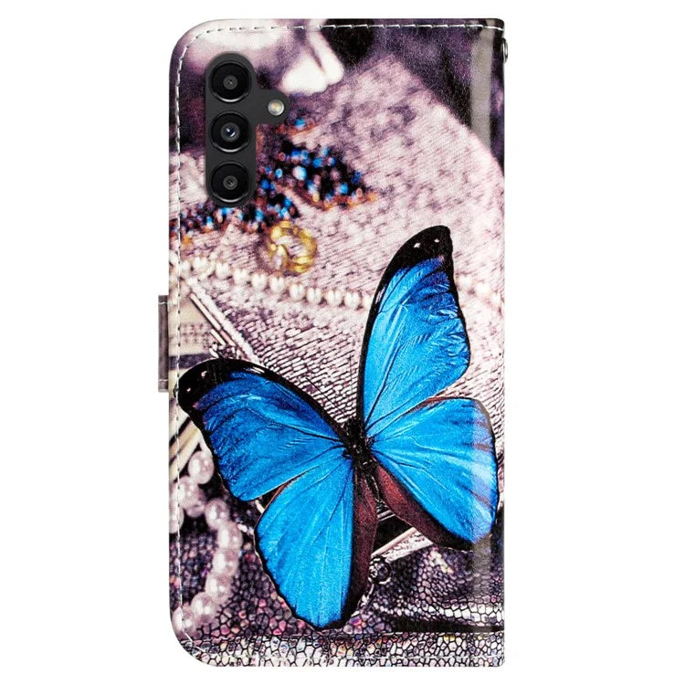 For Samsung Galaxy A05s 4G Case Leather Pattern Printing Folio Phone Stand Cover
