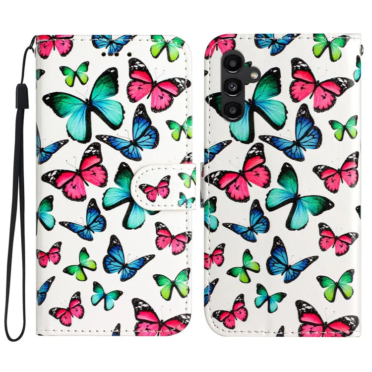 For Samsung Galaxy A05s 4G Case Leather Pattern Printing Folio Phone Stand Cover