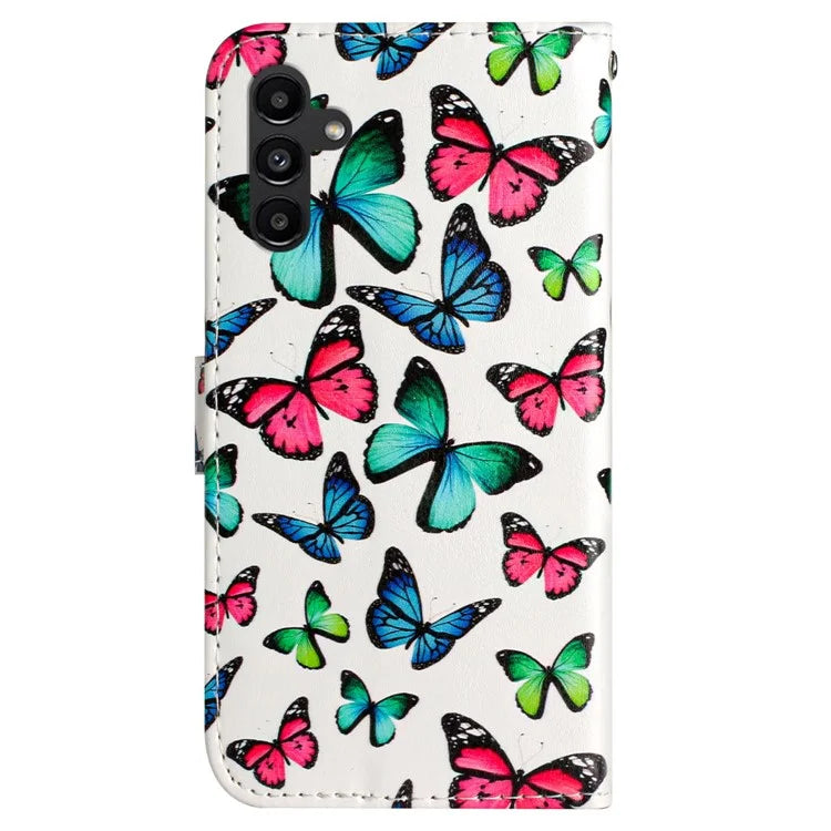 For Samsung Galaxy A05s 4G Case Leather Pattern Printing Folio Phone Stand Cover