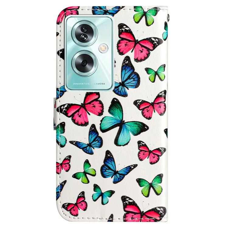 For Oppo A79 5G / A2 5G Case Pattern Printing Stand Magnetic Clasp Phone Cover