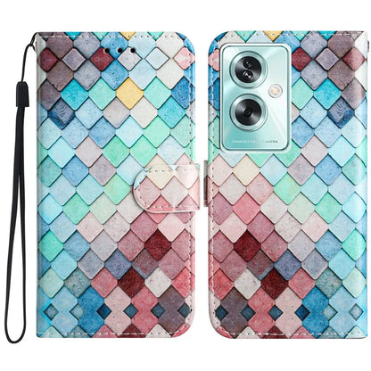 For Oppo A79 5G / A2 5G Case Pattern Printing Stand Magnetic Clasp Phone Cover