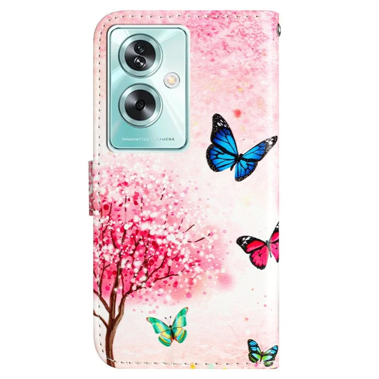 For Oppo A79 5G / A2 5G Case Pattern Printing Stand Magnetic Clasp Phone Cover