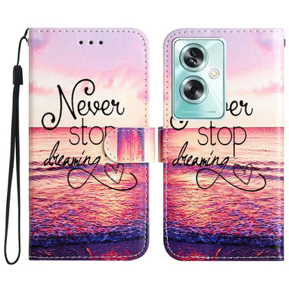 For Oppo A79 5G / A2 5G Case Pattern Printing Stand Magnetic Clasp Phone Cover