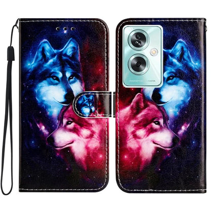 For Oppo A79 5G / A2 5G Case Pattern Printing Stand Magnetic Clasp Phone Cover