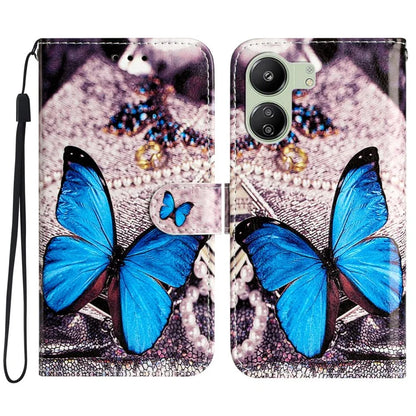For Xiaomi Redmi 13C 4G / Poco C65 4G Case PU Leather Cover with Pattern Printing
