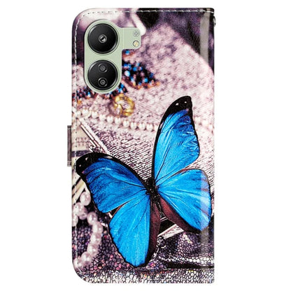 For Xiaomi Redmi 13C 4G / Poco C65 4G Case PU Leather Cover with Pattern Printing