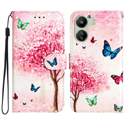 For Xiaomi Redmi 13C 4G / Poco C65 4G Case PU Leather Cover with Pattern Printing