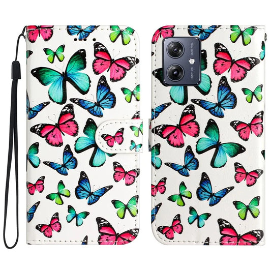 For Motorola Moto G54 5G Leather Case Pattern Printing Wallet Phone Cover