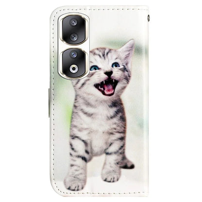 For Honor 90 Pro Case Pattern Printing Phone Cover with Stand Wallet