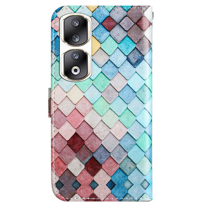For Honor 90 Pro Case Pattern Printing Phone Cover with Stand Wallet