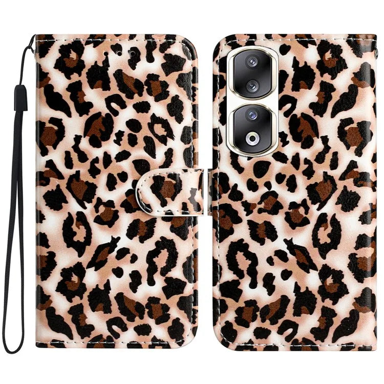 For Honor 90 Pro Case Pattern Printing Phone Cover with Stand Wallet