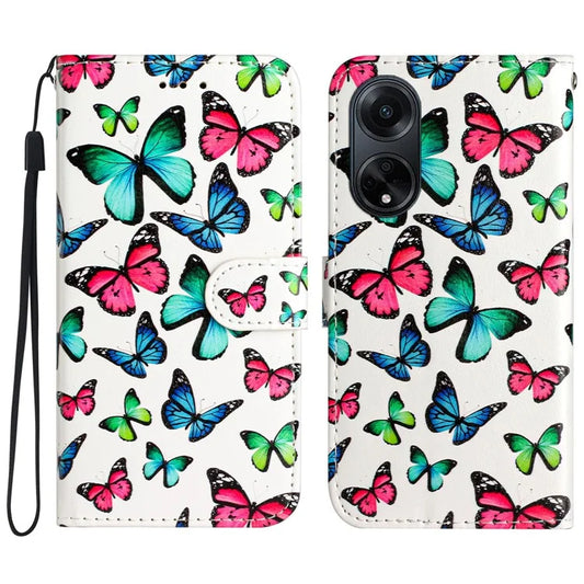 For Oppo A98 5G Case Pattern Printing Wallet Leather Phone Cover