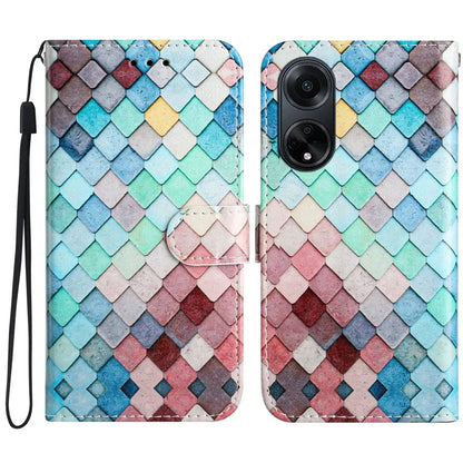For Oppo A98 5G Case Pattern Printing Wallet Leather Phone Cover