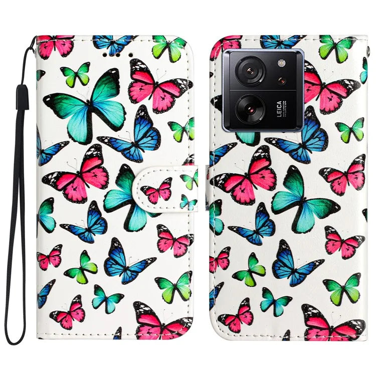 For Xiaomi 13T / 13T Pro / Redmi K60 Ultra Case Pattern Printing Leather Wallet Phone Cover