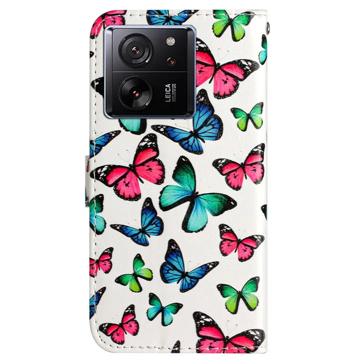 For Xiaomi 13T / 13T Pro / Redmi K60 Ultra Case Pattern Printing Leather Wallet Phone Cover