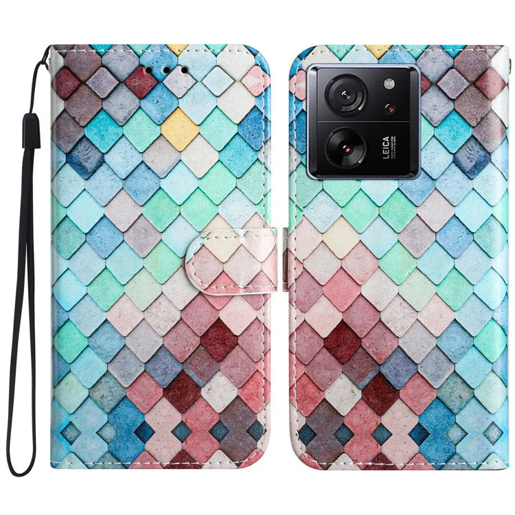 For Xiaomi 13T / 13T Pro / Redmi K60 Ultra Case Pattern Printing Leather Wallet Phone Cover