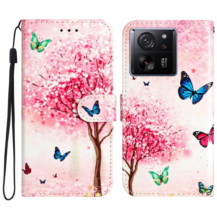 For Xiaomi 13T / 13T Pro / Redmi K60 Ultra Case Pattern Printing Leather Wallet Phone Cover