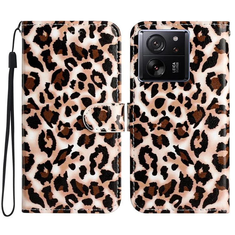 For Xiaomi 13T / 13T Pro / Redmi K60 Ultra Case Pattern Printing Leather Wallet Phone Cover