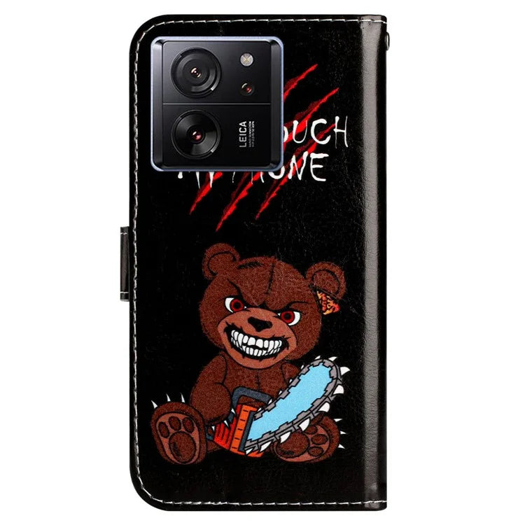 For Xiaomi 13T / 13T Pro / Redmi K60 Ultra Case Pattern Printing Leather Wallet Phone Cover
