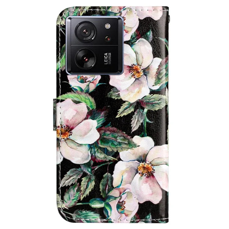 For Xiaomi 13T / 13T Pro / Redmi K60 Ultra Case Pattern Printing Leather Wallet Phone Cover