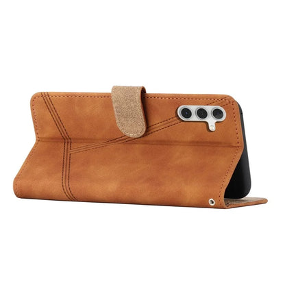 For Samsung Galaxy A05s 4G Case Wallet Stand Line Decor Leather Phone Cover