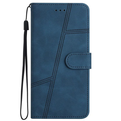 For Samsung Galaxy A05s 4G Case Wallet Stand Line Decor Leather Phone Cover