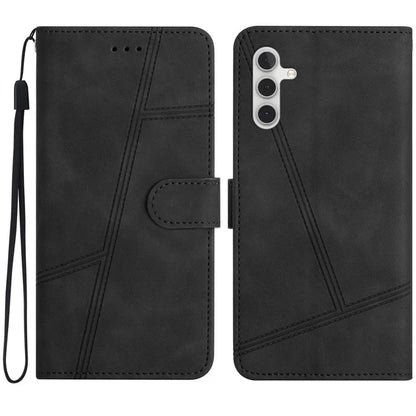 For Samsung Galaxy A05s 4G Case Wallet Stand Line Decor Leather Phone Cover