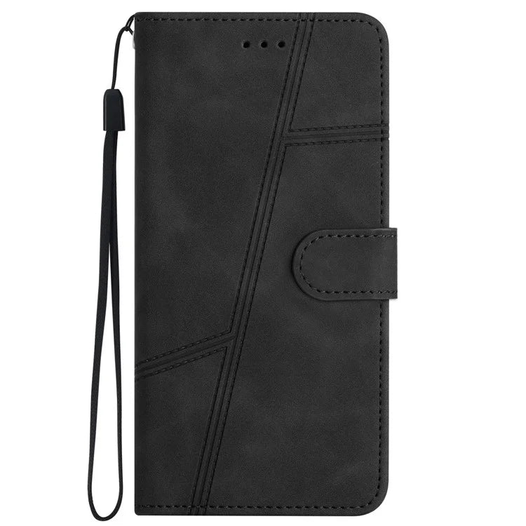 For Samsung Galaxy A05s 4G Case Wallet Stand Line Decor Leather Phone Cover
