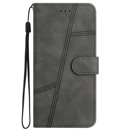 For Samsung Galaxy A05s 4G Case Wallet Stand Line Decor Leather Phone Cover