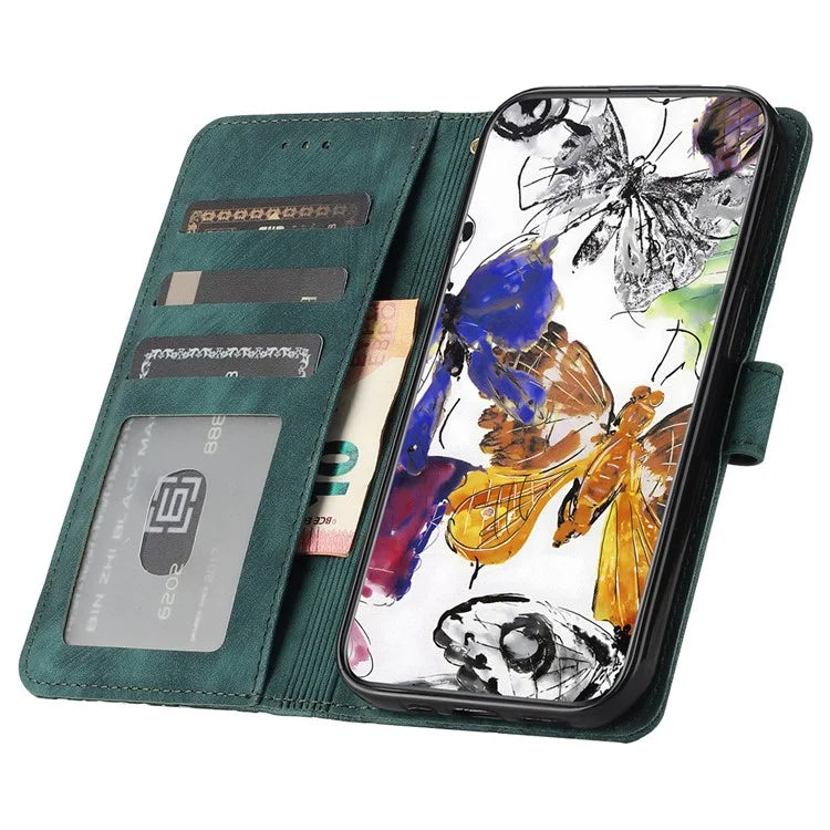 For Honor 90 Pro Leather Phone Case Butterfly Imprinted Wallet Flip Cover