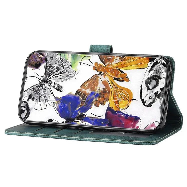 For Honor 90 Pro Leather Phone Case Butterfly Imprinted Wallet Flip Cover
