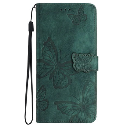 For Honor 90 Pro Leather Phone Case Butterfly Imprinted Wallet Flip Cover