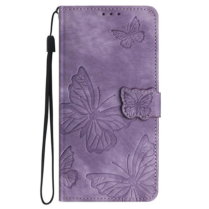 For Honor 90 Pro Leather Phone Case Butterfly Imprinted Wallet Flip Cover