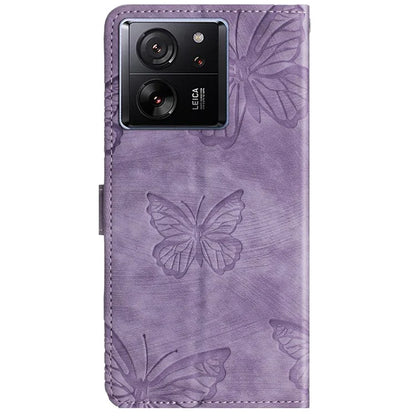 For Xiaomi 13T / 13T Pro / Redmi K60 Ultra Case PU Leather Butterfly Imprinted Phone Cover