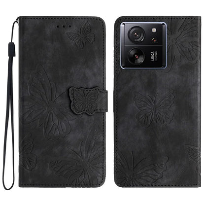 For Xiaomi 13T / 13T Pro / Redmi K60 Ultra Case PU Leather Butterfly Imprinted Phone Cover