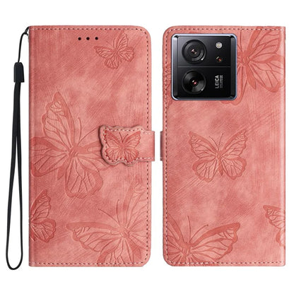 For Xiaomi 13T / 13T Pro / Redmi K60 Ultra Case PU Leather Butterfly Imprinted Phone Cover